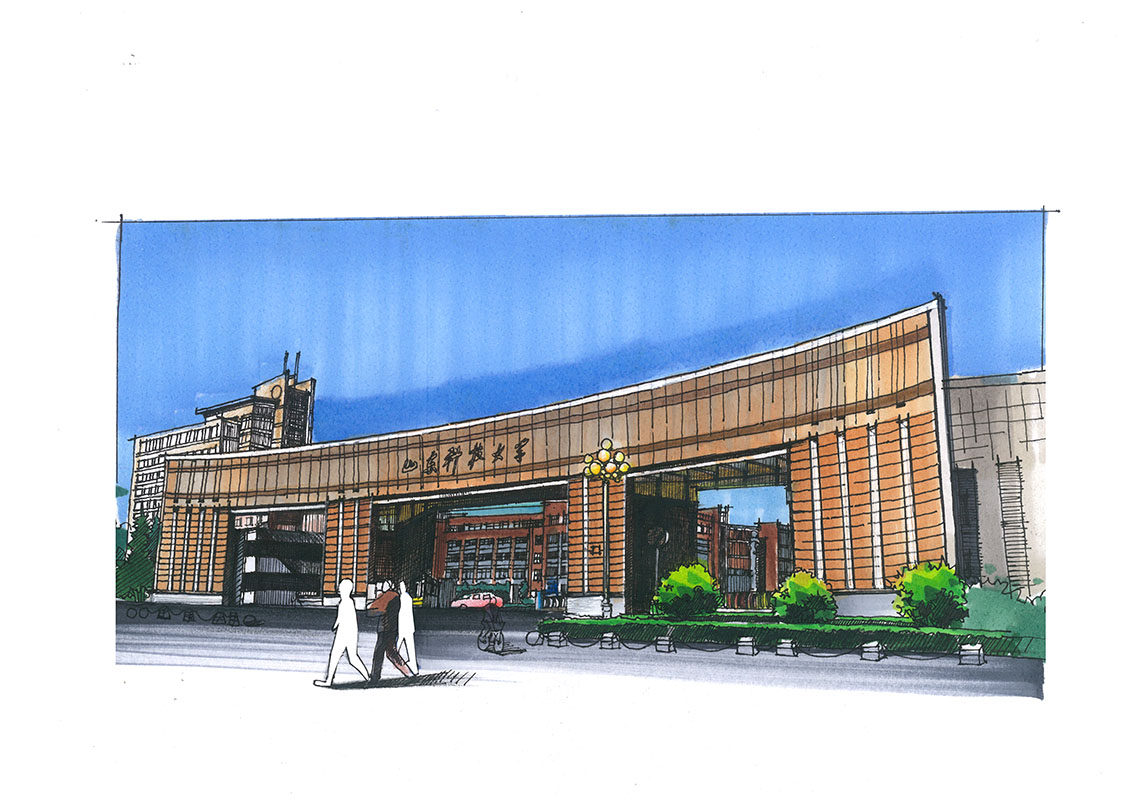 【杭州手绘】山东科技大学手绘