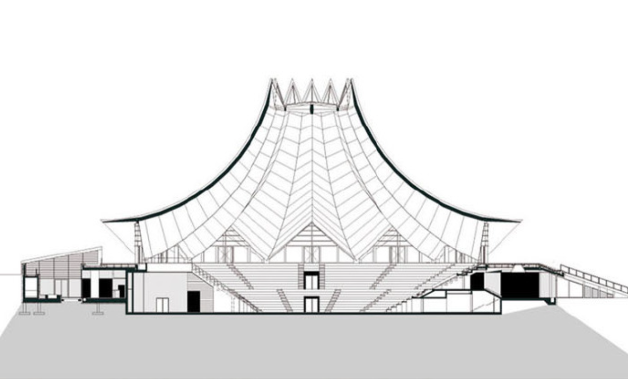 【青岛手绘】手绘柏林tempodrom剧院