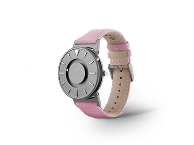 EONE 经典系列 BR-C-PINK 粉红色帆布带 触感设计腕表