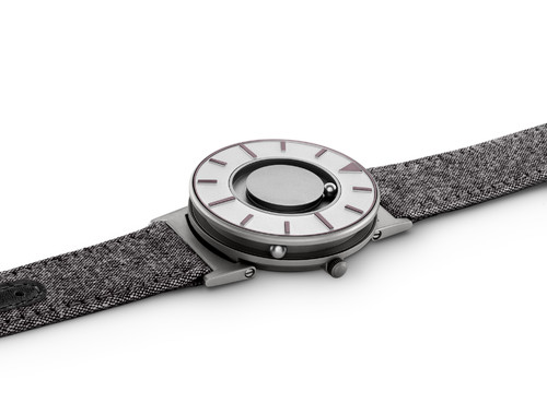 EONE 指南针系列 BR-COM-IRIS 深紫色帆布带 触感设计腕表