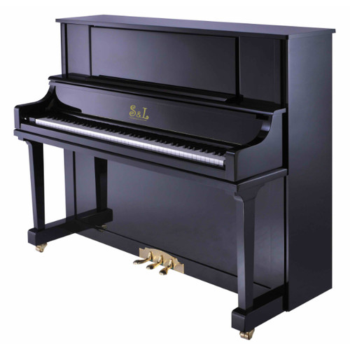 S&L MF-125B 黑色直立式钢琴