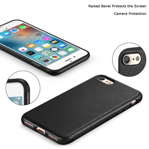 Tasikar iPhone 7 Case / iPhone 8 Case Perfect Fit Slim Case Premium PU Leather and TPU Design