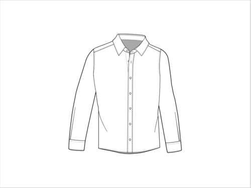 34040 Boy's White Longsleeve Shirt SY 男式长袖衬衫